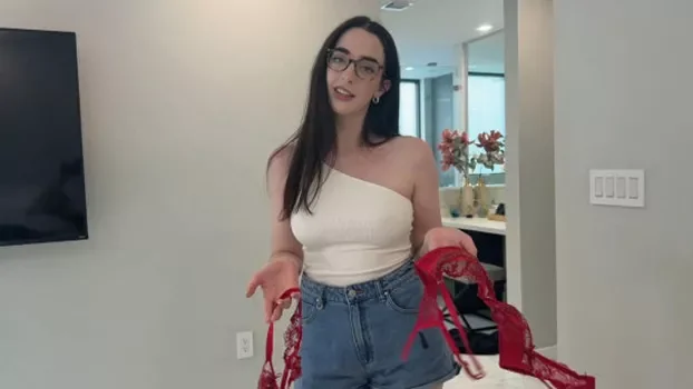 Violet Voss Takes Off Her Grey Top