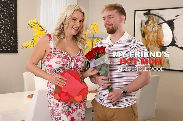 Sexy MILF Mrs. Englewood Gives Her Son’s Friend The Best Valentine Day Fuck Ever