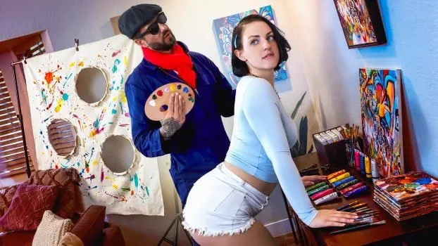 Human Canvas: Lucy Lotus Wants A Different Kind Of “Face Paint” (Blowjobs)