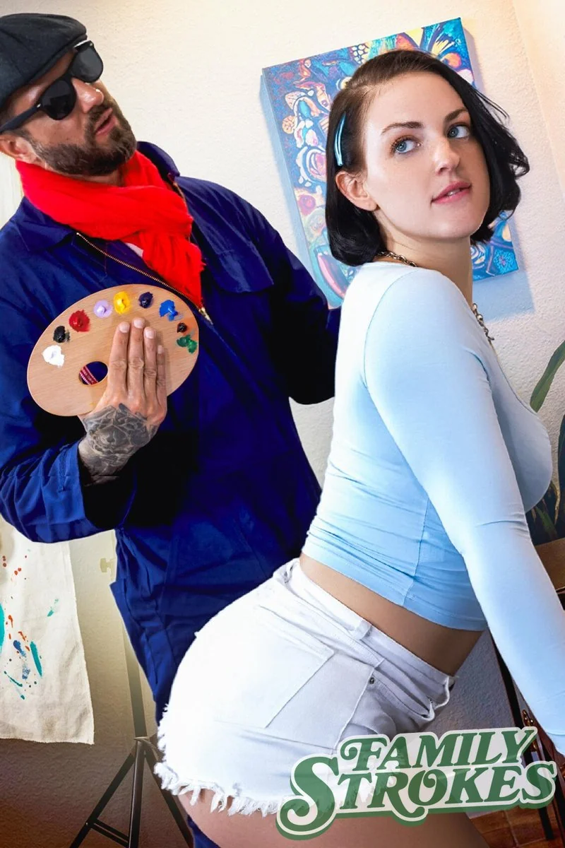 FamilyStrokes – Human Canvas: Lucy Lotus Wants A Different Kind Of “Face Paint” (Big Ass)