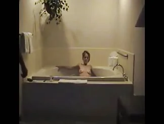 Donna Sucks a Cock off in Hot Tub before the 4 MAN GANG BANG