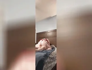 Thick amateur wife riding cock in lingerie