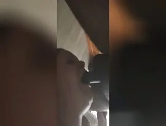 Crack whore sucks 2 cocks