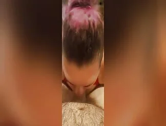 Housewife sucks cock