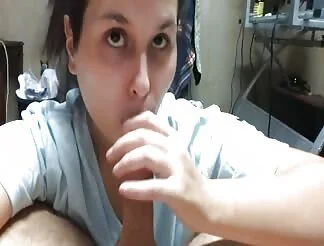 She makes his cock eject all the cum
