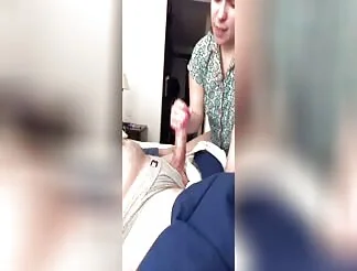 SHE LOVES TO JERK AND SUCK MY COCK! (Part #2)