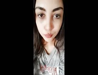 Indian girl teasing on webcam