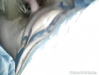 Prepping his dick for rough anal sessions