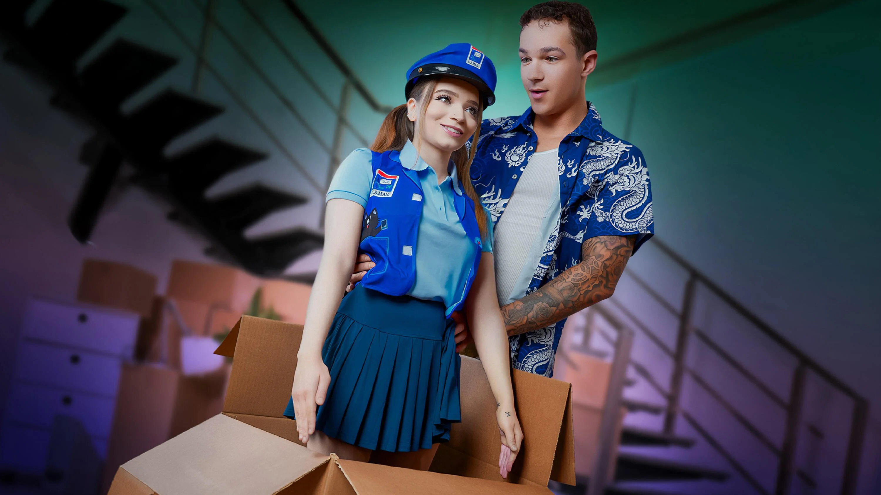Selina Imai – “Why Did You Order A Sex Doll That Looks Like Me?!” Little Mailwoman Gets A Big Package