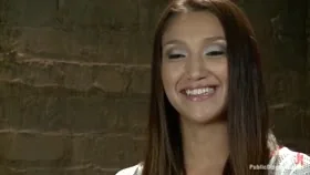 Latina Cutie Made to Pee and Squirt in Front of Strangers, Ass Fucked