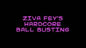 Ziva Fey Hardcore Ball Busting Ballbusting Pantyhose Domination