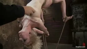 Hot Blond Suffers Though a Brutal Category 5 Inverted Suspension. How Many Orgasms Can She Take?