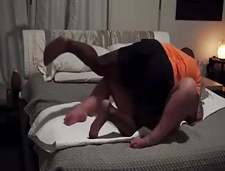 Busty MILF gets a creampie after banging with black stud