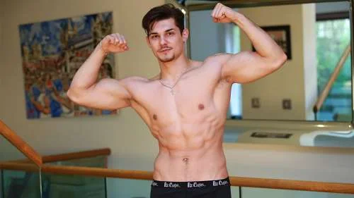 Muscular Athlete Cristian Wanks his Big Uncut Cock & Squirts Jizz Everywhere – Cristian Filotti