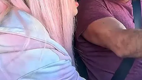 SalsaXXX – Pink Haired Latina In Intense Car Fucking