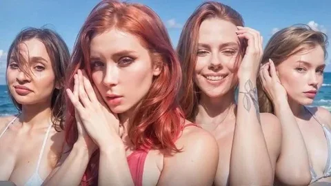 Beach Adventures (Sweetie Fox, Diana Rider, Arina Fox, Mayalis)