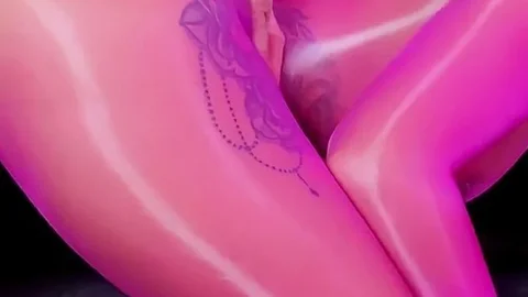 NylonPerv – Nyloned Black Angel Gets Pussy Fucked And Creamed