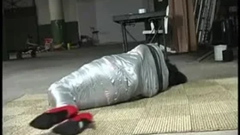 Cindy Shubert’s Comfy Sweats Become Quite Restricting When They’re Wrapped with Duct Tape!