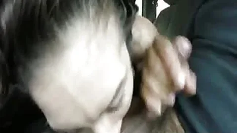 Girls like to suck a white dick in the car