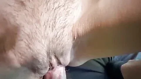 Skinny sexy granny with hairy pussy creampied