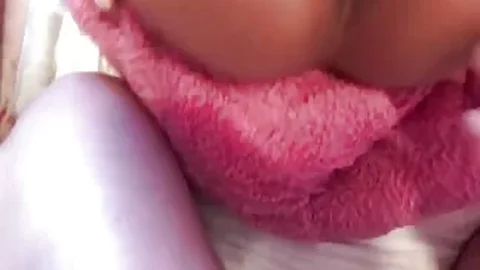 Big tits girl takes it in her hairy pussy