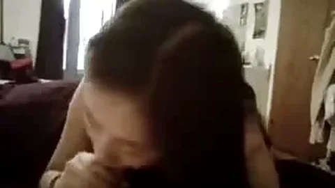 Hot asian teen blowjob