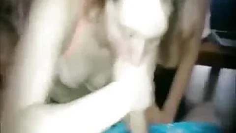 Two friends suck one dick