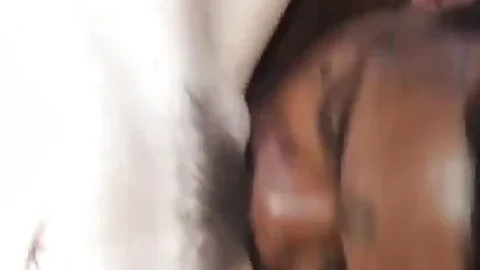 She gets her hairy coochie ate