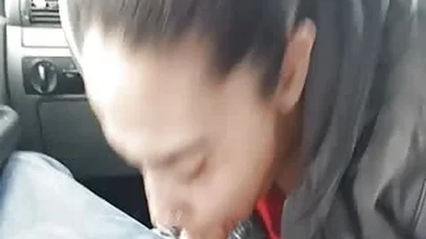 She gives the best blowjob in his car