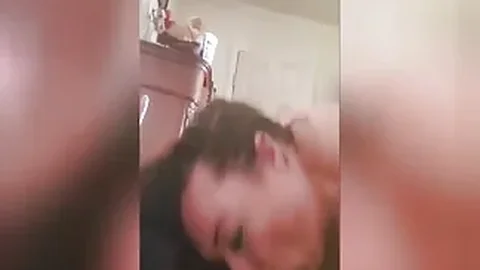 Sexy BBW Cougar sucks that college cock until it blows
