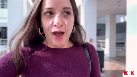 Just a normal day out for a cumwalk with cum dripping from my face