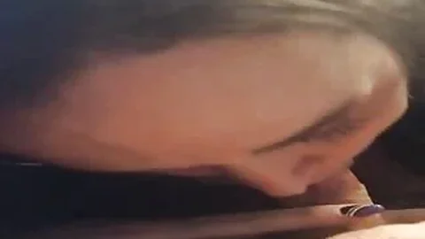 Girlfriend passionately sucks dick and deepthroats