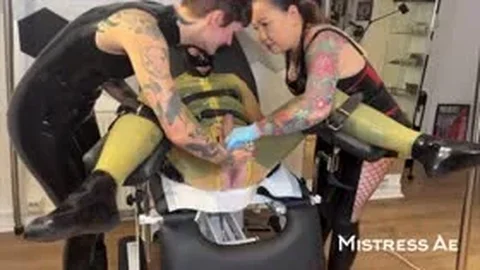 Mistress Ae Rubber Gimp Cbt Ball Crushing & Double Sounding Ft Madame Li Ying