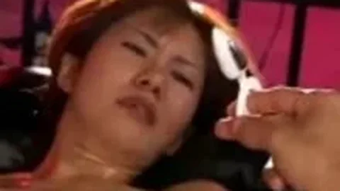 Japanese girl fucked to orgasms by electro stimulation