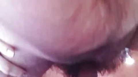 Naked Russian girl has her face fucked on a bed