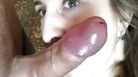 Fun with a young girl eating cum
