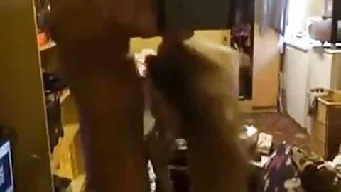 Blonde gives a blowjob POV and gets dicked down