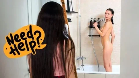 Girls Clean Each Other Up
