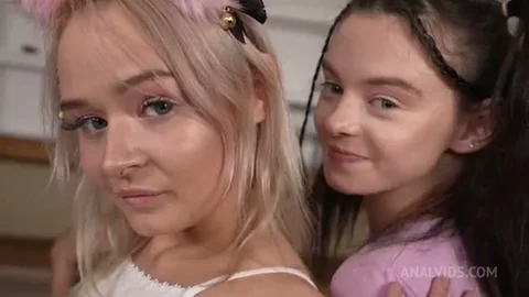 Pornbox 4op4 Leggings Feest Orgie & Anale Creampie