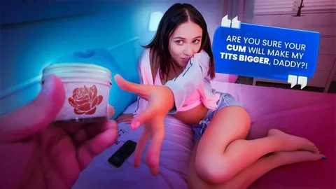 “Stepdaddy, Please! Your Cum Will Make My Tits Grow!” Mia Wants Every Drop