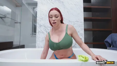 Curvy Redhead Blows A Member, Big Ass